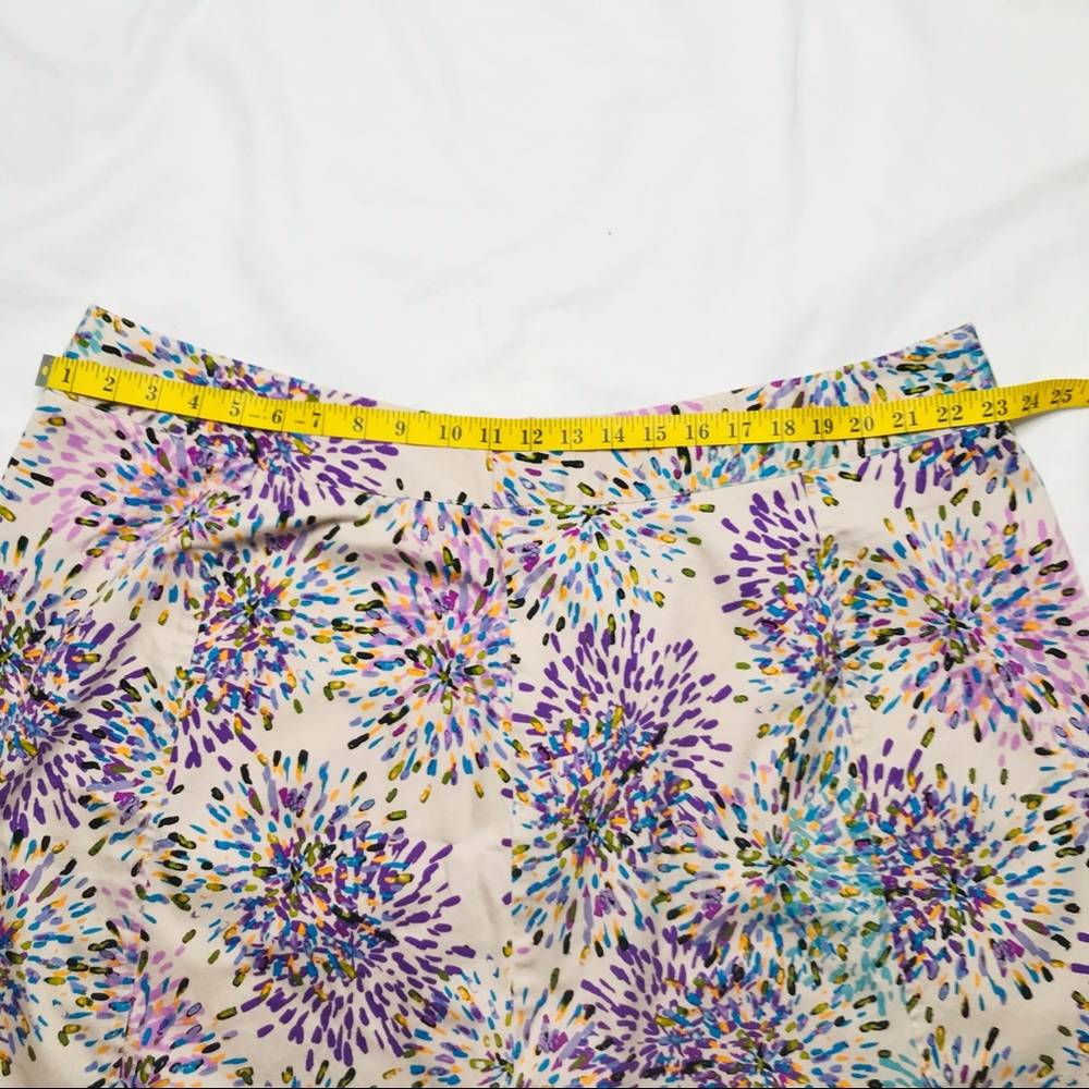 Lane Bryant Plus Size 26 Floral Abstract A-Line Skirt Cotton Spandex - Picture 5 of 6